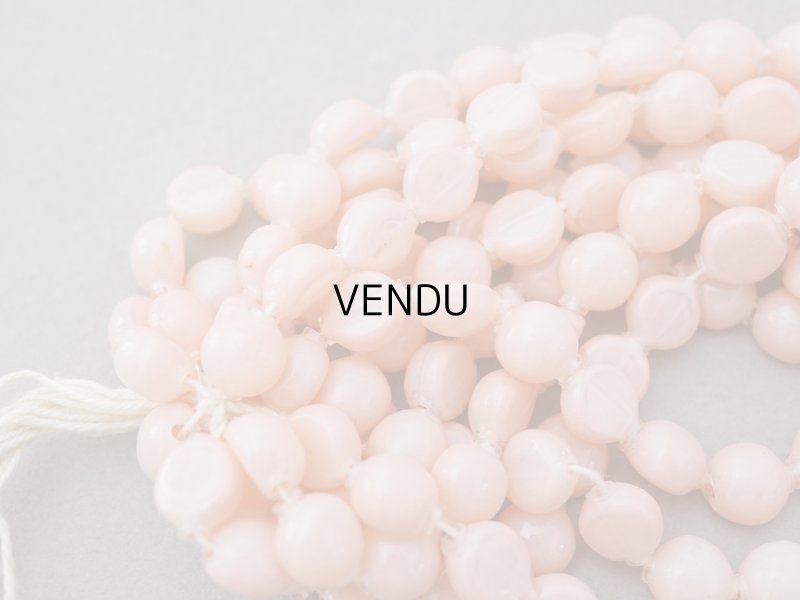 画像14: 【15周年セール対象外】アンティーク スフレビーズ ピンク 8mm ピースのセット 吹きガラス製ビーズ  