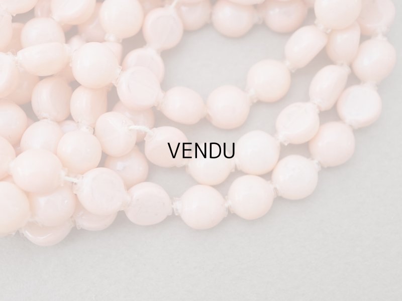 画像13: 【15周年セール対象外】アンティーク スフレビーズ ピンク 8mm ピースのセット 吹きガラス製ビーズ  