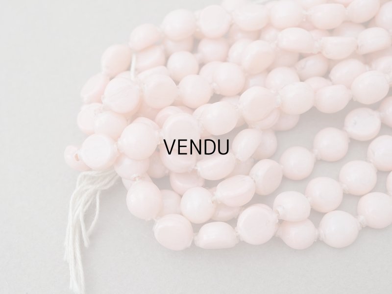 画像11: 【15周年セール対象外】アンティーク スフレビーズ ピンク 8mm ピースのセット 吹きガラス製ビーズ  