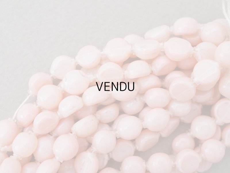 画像8: 【15周年セール対象外】アンティーク スフレビーズ ピンク 8mm ピースのセット 吹きガラス製ビーズ  