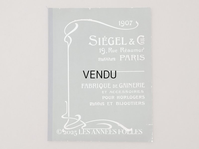 画像1: 【15周年セール対象外】1907年 アンティーク ジュエラー用 什器のカタログ - SIEGEL & Cie -