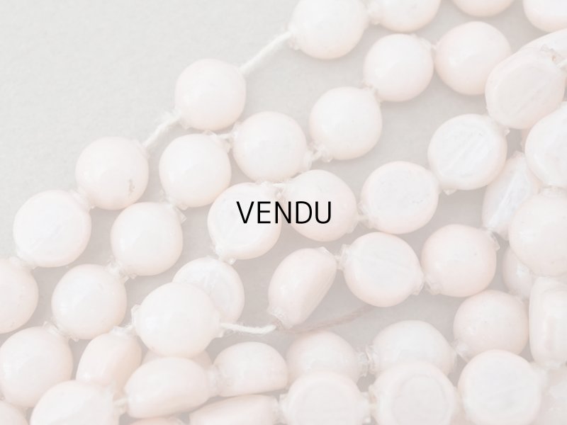 画像5: 【15周年セール対象外】アンティーク スフレビーズ ピンク 8mm ピースのセット 吹きガラス製ビーズ  