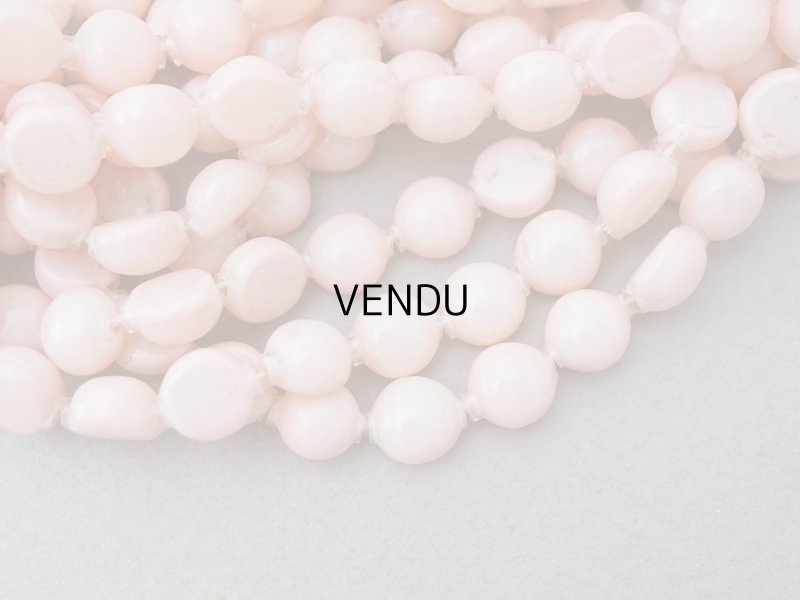 画像10: 【15周年セール対象外】アンティーク スフレビーズ ピンク 8mm ピースのセット 吹きガラス製ビーズ  