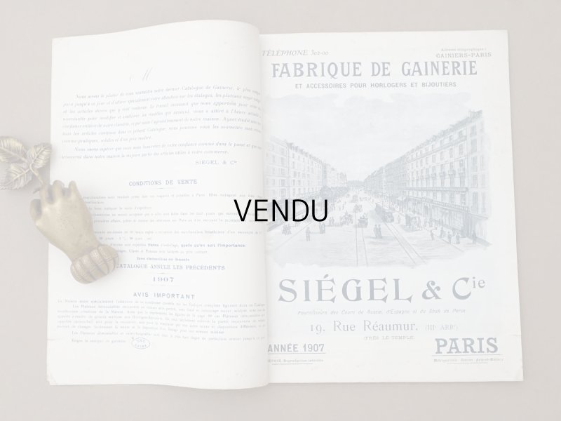 画像7: 【15周年セール対象外】1907年 アンティーク ジュエラー用 什器のカタログ - SIEGEL & Cie -