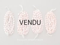 【15周年セール対象外】アンティーク スフレビーズ ピンク 8mm ピースのセット 吹きガラス製ビーズ  