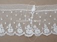 画像18: 19世紀 未使用 アンティーク アランソンレース 花模様 3.3m 6cm幅 ニードルレース