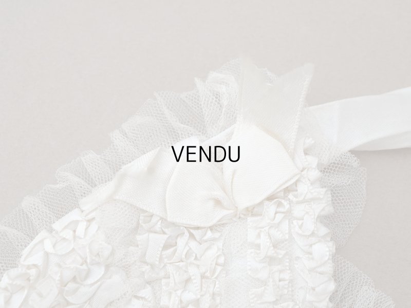 画像5: アンティーク 初聖体のオモニエール オフホワイト