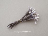 アンティーク ペップ 布花用 花芯 グレイッシュパープル