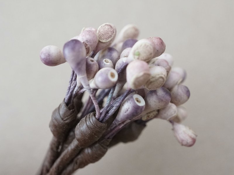 画像5: アンティーク ペップ 布花用 花芯 グレイッシュパープル