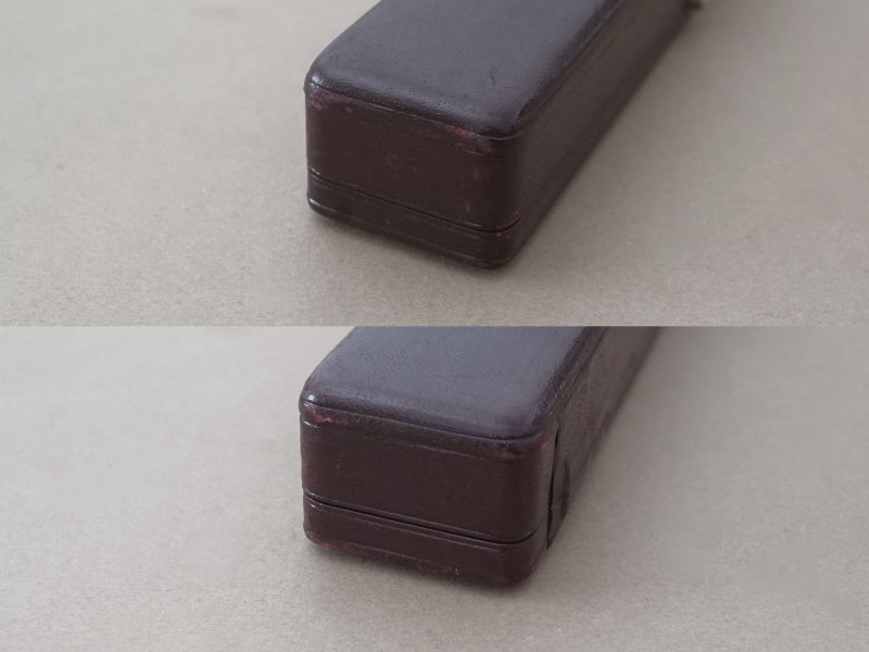 画像9: アンティーク 本革製 ジュエリーボックス ボルドーブラウン ブレスレット用