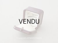 アンティーク 本革製 リングボックス ブラウン & ボルドー ジュエリーボックス 