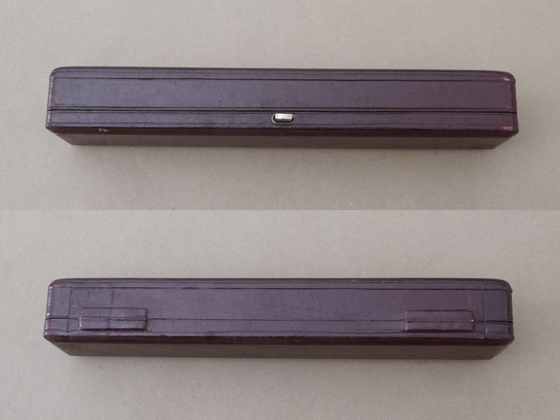 画像8: アンティーク 本革製 ジュエリーボックス ボルドーブラウン ブレスレット用