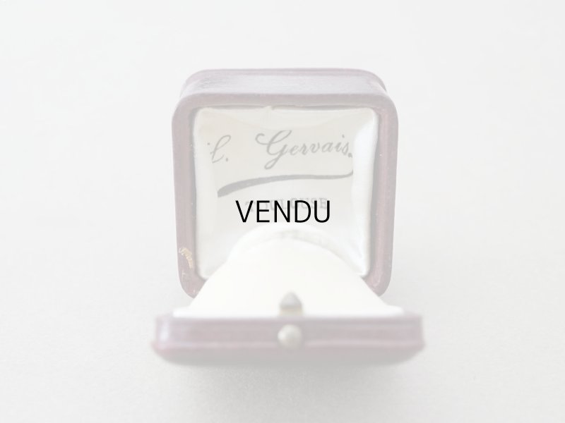 画像5: アンティーク 本革製 リングボックス ブラウン & ボルドー ジュエリーボックス