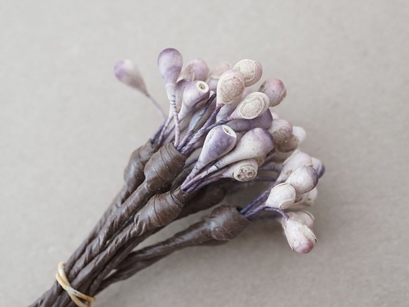 画像4: アンティーク ペップ 布花用 花芯 グレイッシュパープル