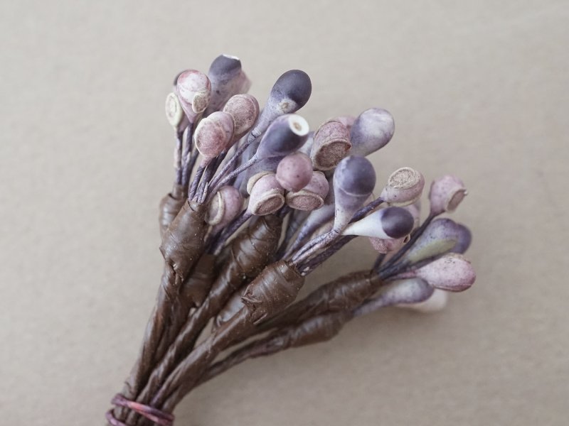 画像7: アンティーク ペップ 布花用 花芯 グレイッシュパープル