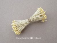 アンティーク ペップ 布花用 花芯 レモン色