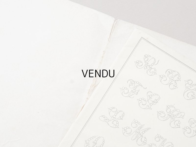 画像4: アンティーク アルファベットの刺繍図案帳 草花 N 97 ALPHABETS VARIES - N.ALEXANDRE&CIE. MAURICE LAJEUNESSE SUCCR. -