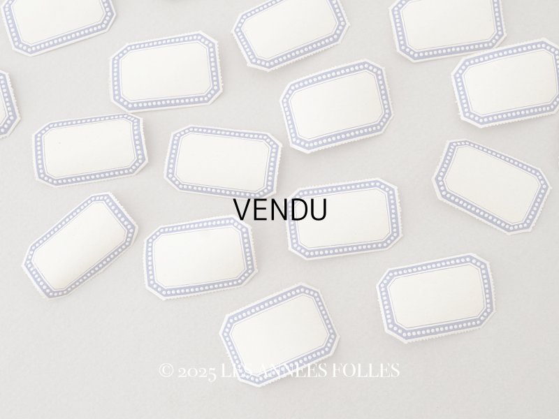 画像1: アンティーク メルスリーのラベル 24枚セット 3.8×2.6cm