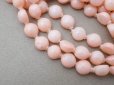 画像3: 【15周年セール対象外】アンティーク スフレビーズ サーモンピンク 8mm 約140ピースのセット 吹きガラス製ビーズ   (3)