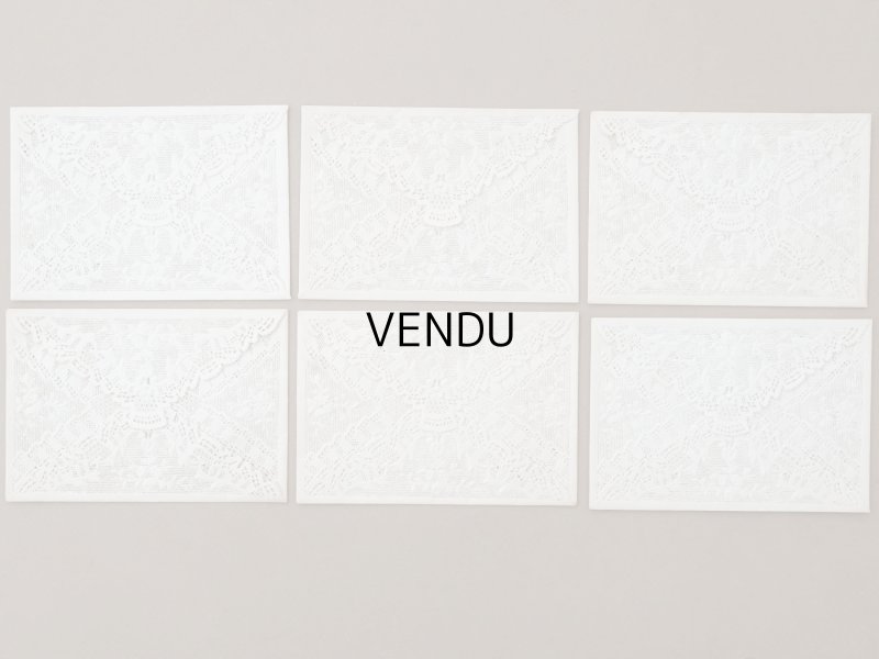 画像3: 未使用 アンティーク 初聖体の記念の封筒 レースの透かし模様　