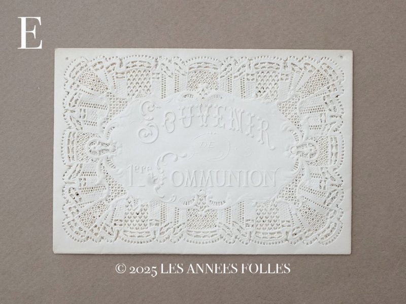 画像12: 未使用 アンティーク 初聖体の記念の封筒 レースの透かし模様