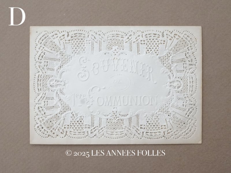 画像10: 未使用 アンティーク 初聖体の記念の封筒 レースの透かし模様