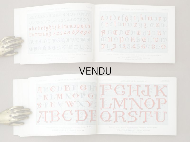 画像5: アンティーク DMC 刺繍図案帳 ALPHABET DE LA BRODEUSE - BIBLIOTHEQUE D.M.C -