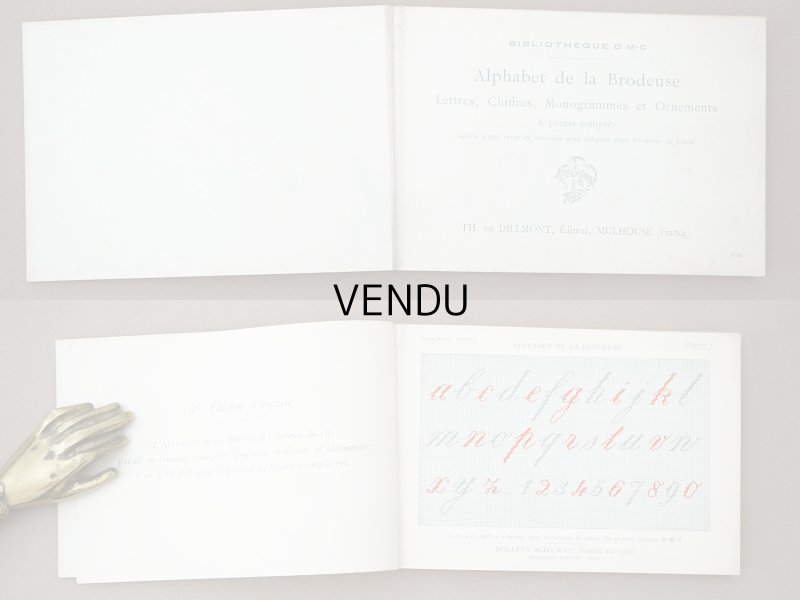 画像3: アンティーク DMC 刺繍図案帳 ALPHABET DE LA BRODEUSE - BIBLIOTHEQUE D.M.C -