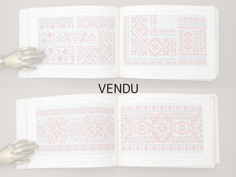 画像9: アンティーク DMC 刺繍図案帳 ALPHABET DE LA BRODEUSE - BIBLIOTHEQUE D.M.C -