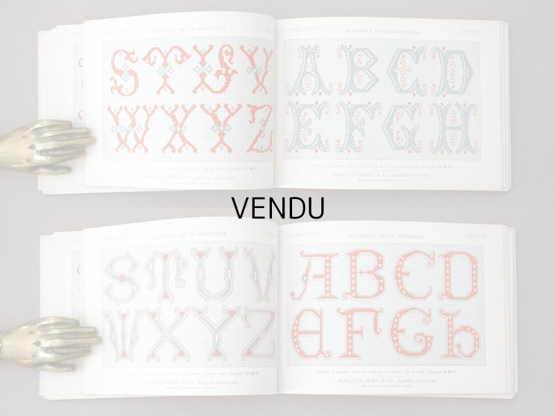 画像7: アンティーク DMC 刺繍図案帳 ALPHABET DE LA BRODEUSE - BIBLIOTHEQUE D.M.C -