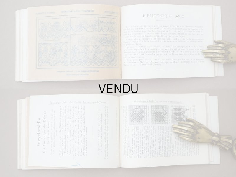 画像13: アンティーク DMC 刺繍図案帳 ALPHABET DE LA BRODEUSE - BIBLIOTHEQUE D.M.C -