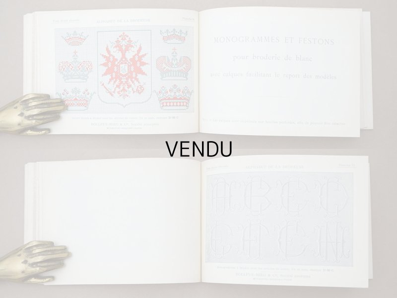 画像11: アンティーク DMC 刺繍図案帳 ALPHABET DE LA BRODEUSE - BIBLIOTHEQUE D.M.C -
