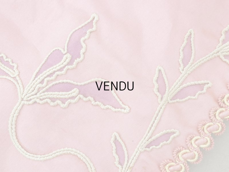 画像8: アンティーク BOISSIER シルク製 お菓子袋 オモニエール オールドローズ ショコラティエ - BOISSIER PARIS -