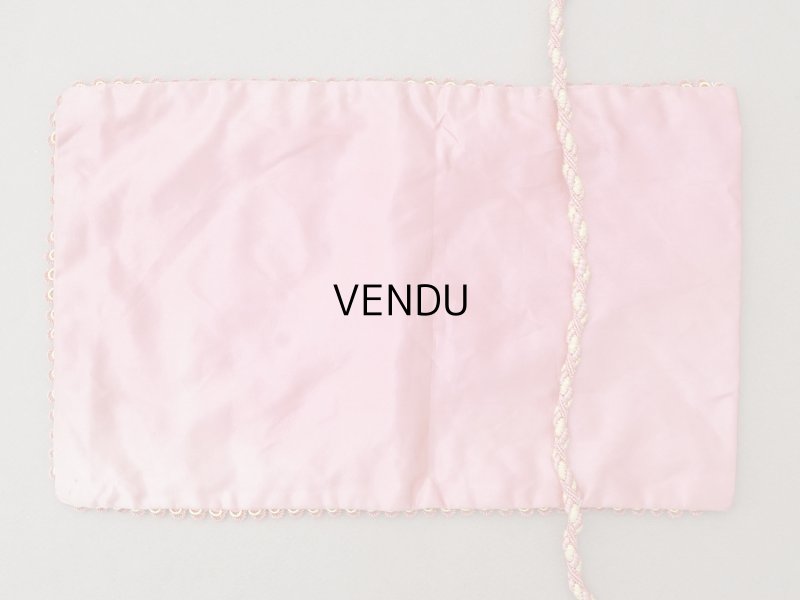 画像9: アンティーク BOISSIER シルク製 お菓子袋 オモニエール オールドローズ ショコラティエ - BOISSIER PARIS -