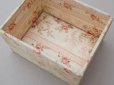 画像8: 【15周年セール対象外】1900年頃 アンティーク 薔薇模様&水色のリボン カルトナージュボックス 
