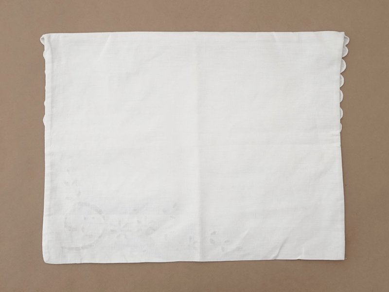 画像3: アンティーク パジャマケース BONNE NUIT 手刺繍 ホワイトワーク