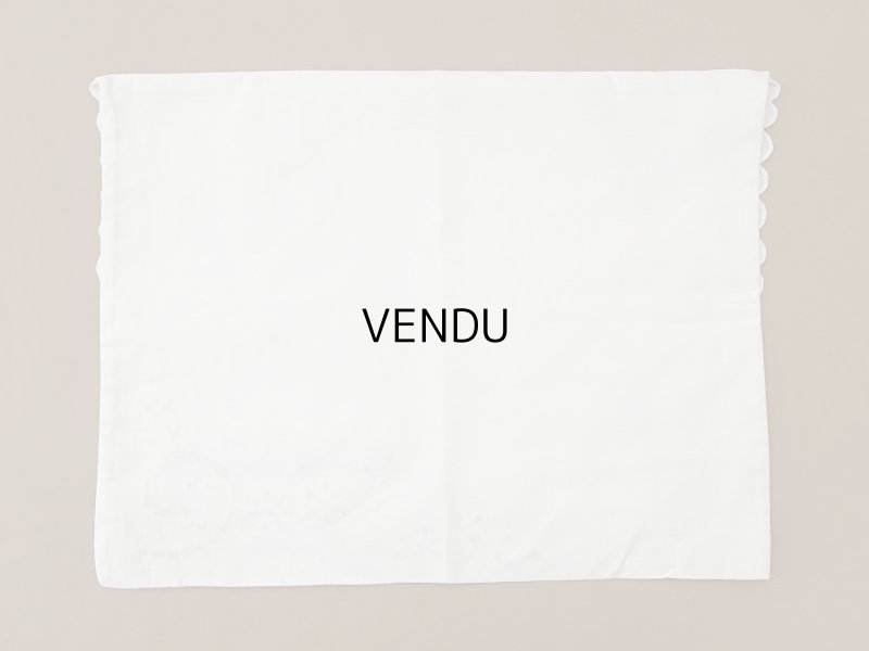 画像3: アンティーク パジャマケース BONNE NUIT 手刺繍 ホワイトワーク