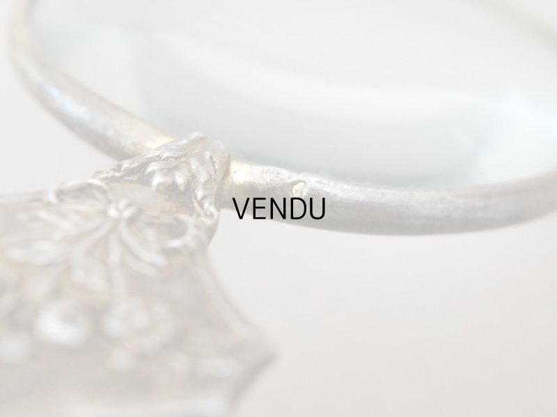 画像7: 【15周年セール対象外】19世紀末 アンティーク 小さなルーペ 薔薇&リボン ベルメイユ 刻印入り ボックス付