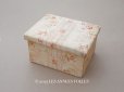 画像1: 【15周年セール対象外】1900年頃 アンティーク 薔薇模様&水色のリボン カルトナージュボックス  (1)