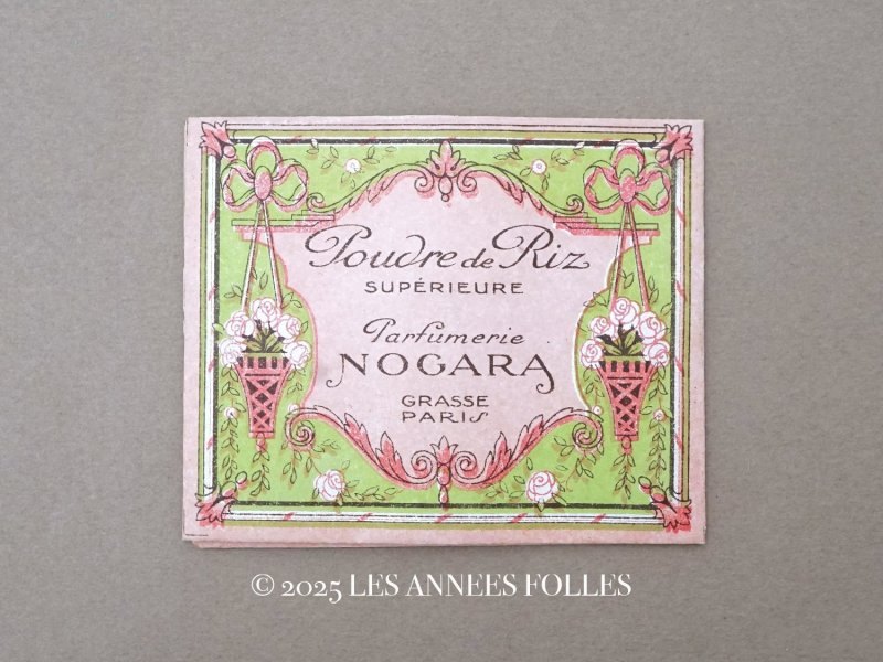 画像1: アンティーク パウダーサシェ POUDRE DE RIZ - NOGARA GRASSE PARIS -