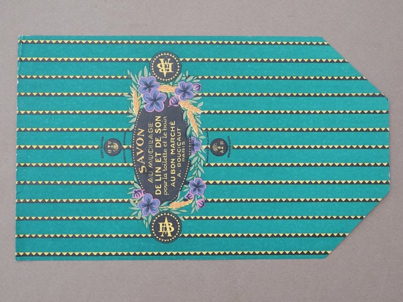 画像3: アンティーク ボンマルシェのソープラベル SAVON AU MUCILAGE DE LIN ET DE SON POUR LA TIOLETTE ET LE BAIN -AU BON MARCHE A.BOUCICAUT PARIS -