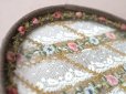 画像6: 【セール対象外】【クーポン対象外】アンティーク トレイ オールドローズ色 薔薇のロココトリム＆レースの装飾 小物入れ