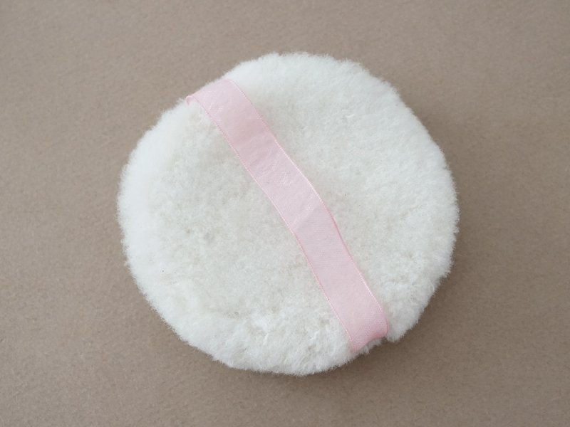 画像5: アンティーク 未使用 パフ 2点セット ピンクのシルクリボン付き