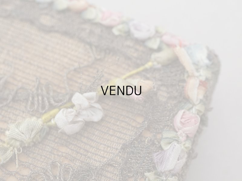 画像7: 【15周年セール対象外】アンティーク チョコレートボックス ロココトリム&ロココモチーフ シルク製 