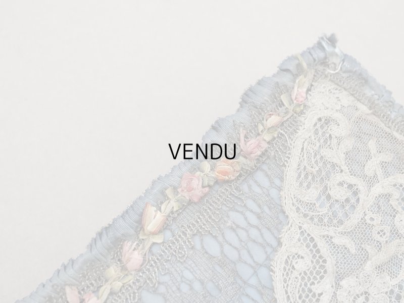 画像8: 【セール対象外】【クーポン対象外】アンティーク シルク製 ロココモチーフ&ロココトリム 大きなカルトナージュボックス 37×24×6.5cm