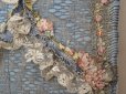 画像5: 【セール対象外】【クーポン対象外】アンティーク シルク製 ロココモチーフ&ロココトリム 大きなカルトナージュボックス 37×24×6.5cm