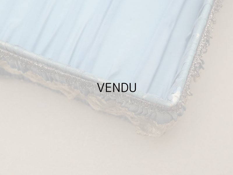 画像21: 【セール対象外】【クーポン対象外】アンティーク シルク製 ロココモチーフ&ロココトリム 大きなカルトナージュボックス 37×24×6.5cm