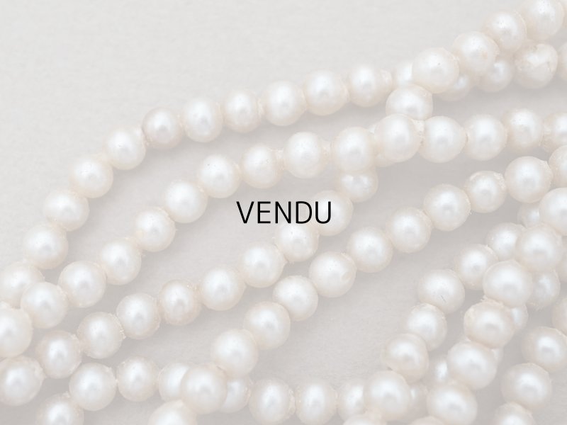 画像6: アンティーク スフレビーズ フェイクパール 約 4.5mm 約820ピース 吹きガラス製 ビーズ