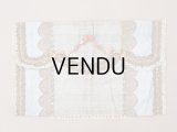 【セール対象外】【クーポン対象外】アンティーク シルク製 ポシェット ロココトリム＆モチーフ スモーキーブルー ランジェリーケース 