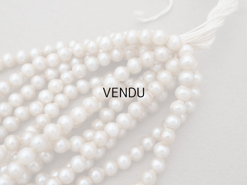 画像3: アンティーク スフレビーズ フェイクパール 約 4.5mm 約820ピース 吹きガラス製 ビーズ